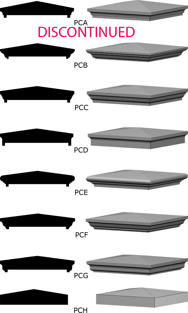 Loading... Pier Caps Lightweight Exterior Mouldings